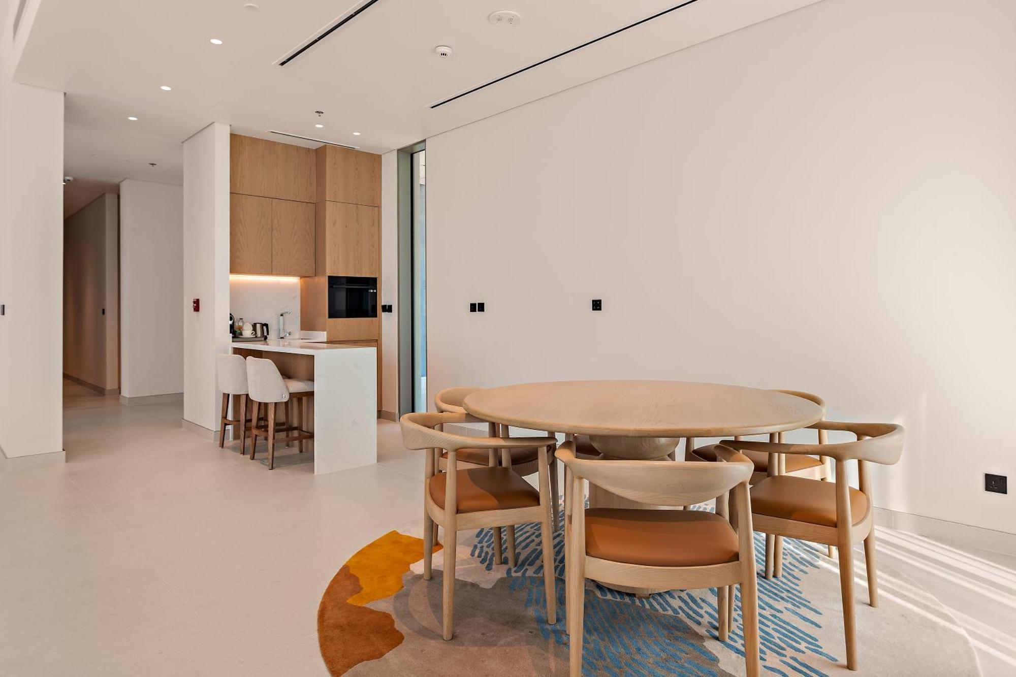 아지만 호텔 외부 사진 The interior of a typical apartment